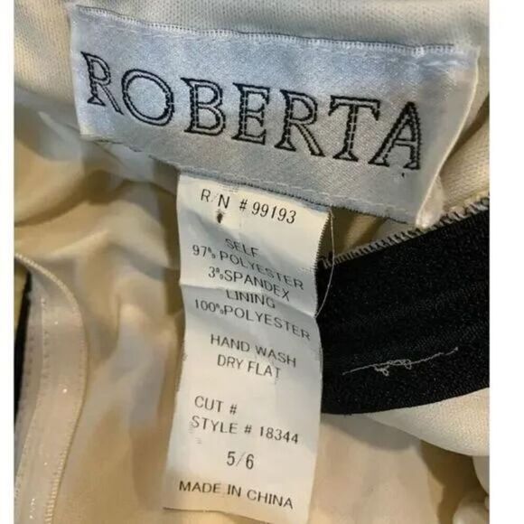 Roberta Dress Junior Teen Size 5 / 6 Sleeveless Bow Lined Cocktail Party Summer - Picture 11 of 11